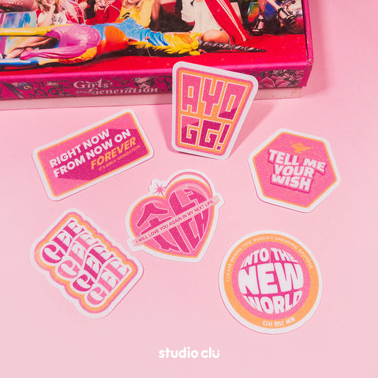 Girls' Generation SNSD KPOP Waterproof Fan Art Sticker Set