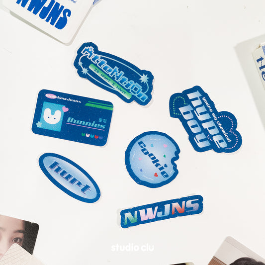 NewJeans KPOP Fan Art Waterproof Sticker Set