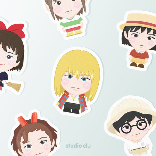 Ghibli Fan Art Waterproof Sticker Set