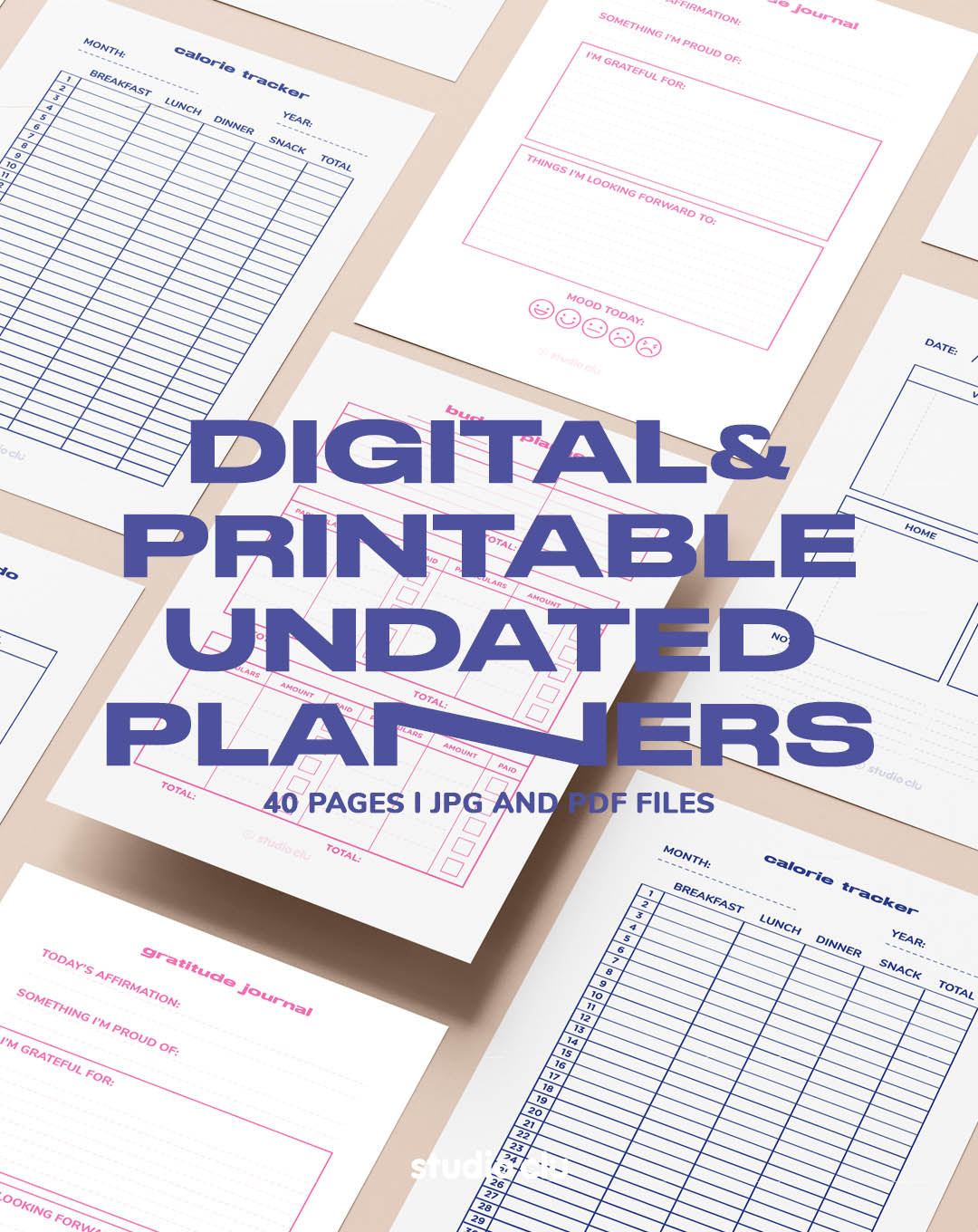 Undated Planners Digital & Printable