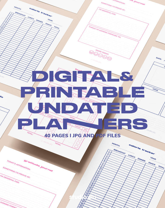 Undated Planners Digital & Printable