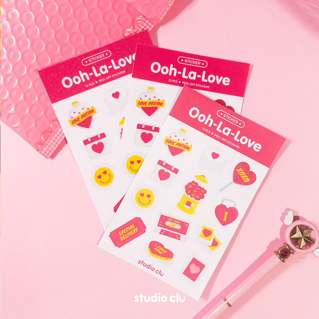 Ooh-La-Love Art Waterproof Sticker Sheet