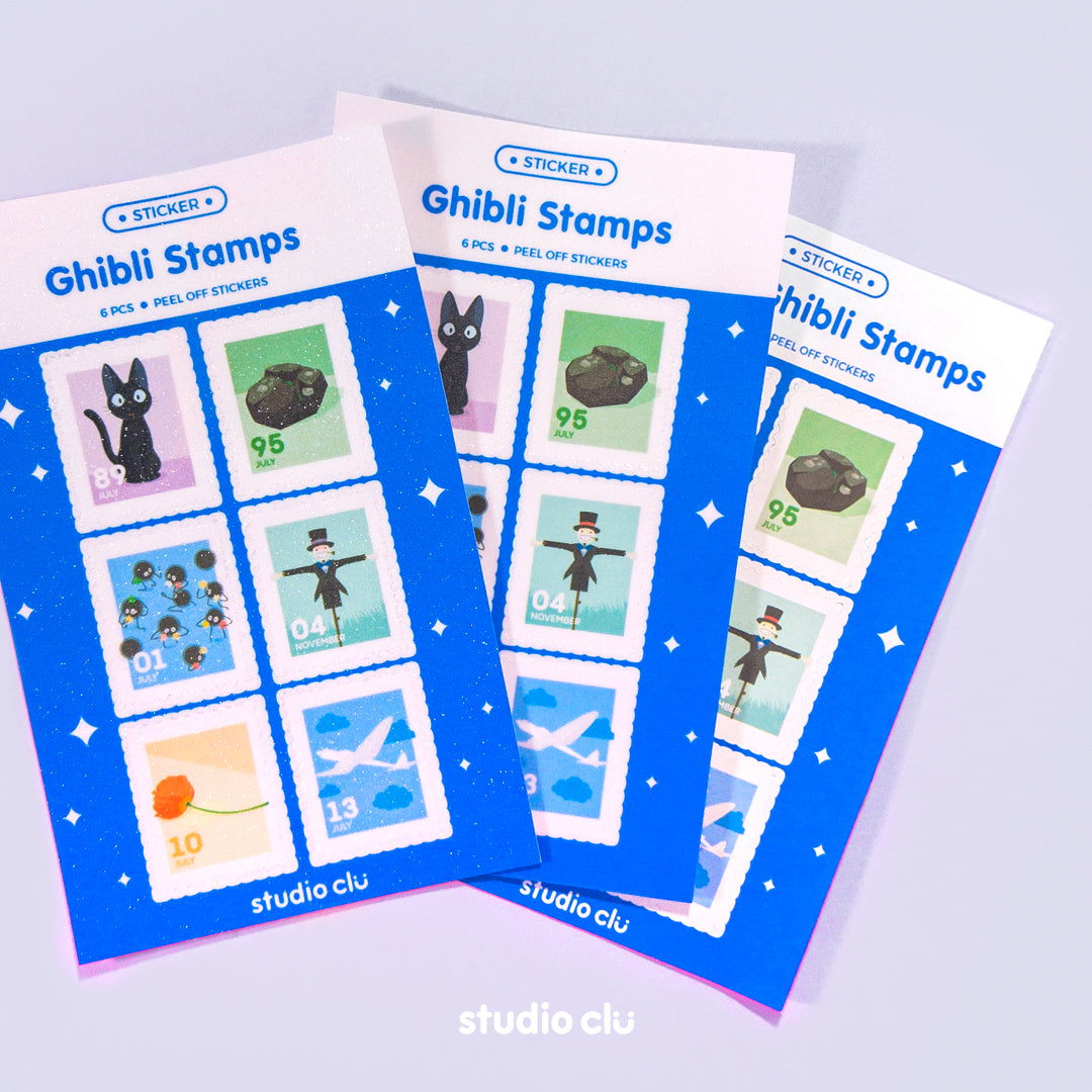 Ghibli Stamp Fan Art Waterproof Sticker Sheet