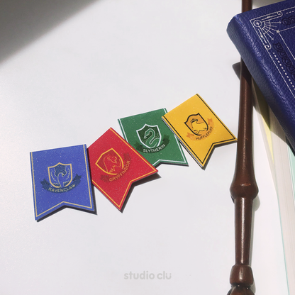 Harry Potter Hogwarts Houses Fan Art Magnetic Bookmarks