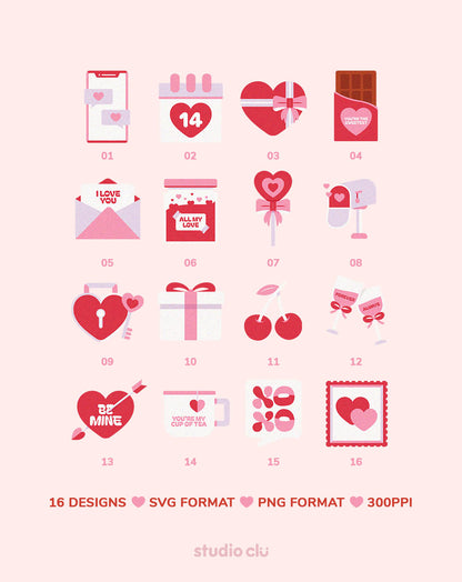 Love Is In The Air Digital Vector Art Bundle