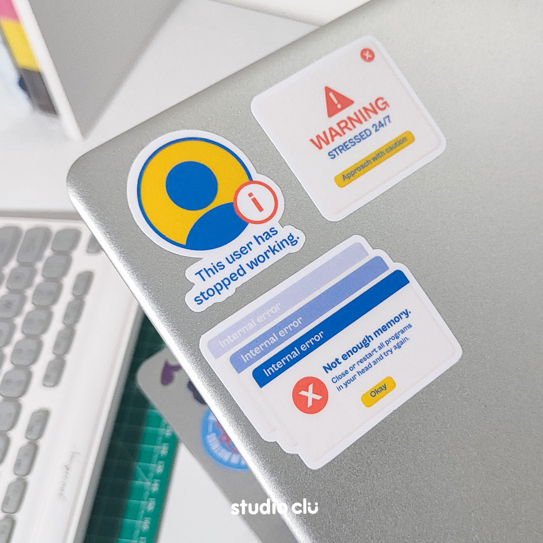 User Error Waterproof Sticker Set