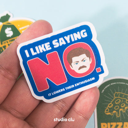 Parks and Recreation Series Fan Art Waterproof Sticker Set