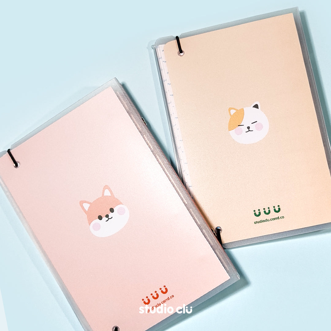 Peach Dog and Mango Cat Reusable Sticker Collect Book