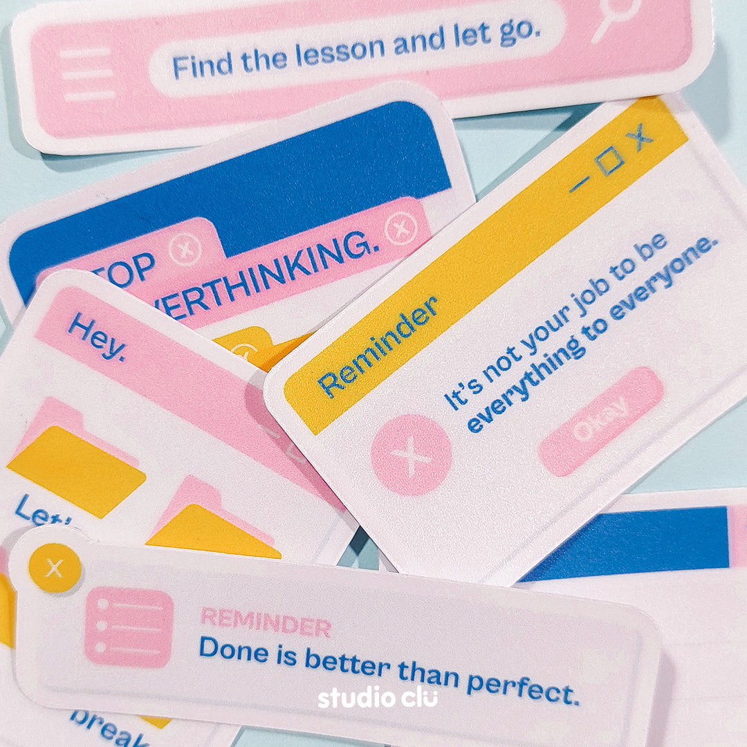 Daily Reminders Waterproof Sticker Set