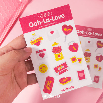 Ooh-La-Love Art Waterproof Sticker Sheet