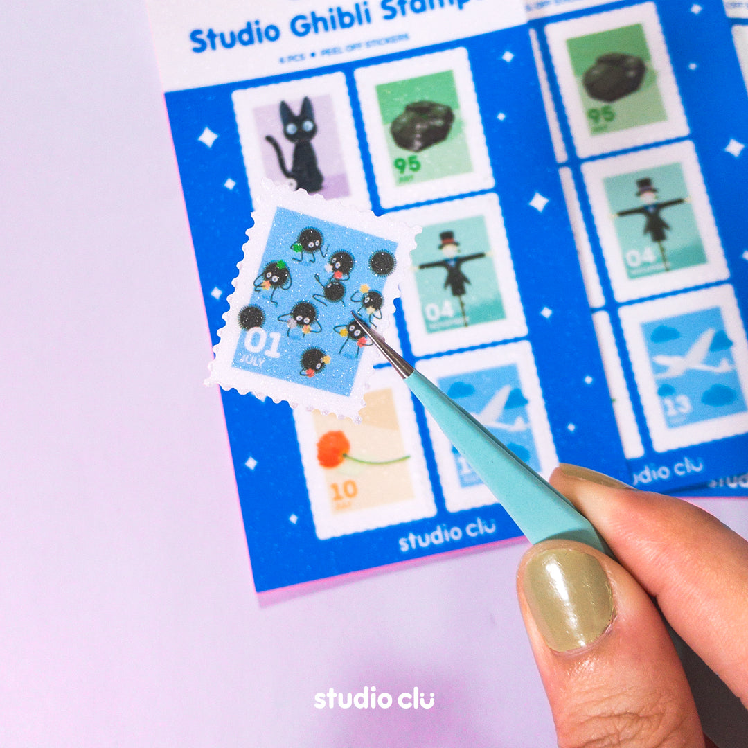 Ghibli Stamp Fan Art Waterproof Sticker Sheet