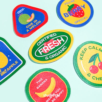 Fresh Fruits Waterproof Sticker Set