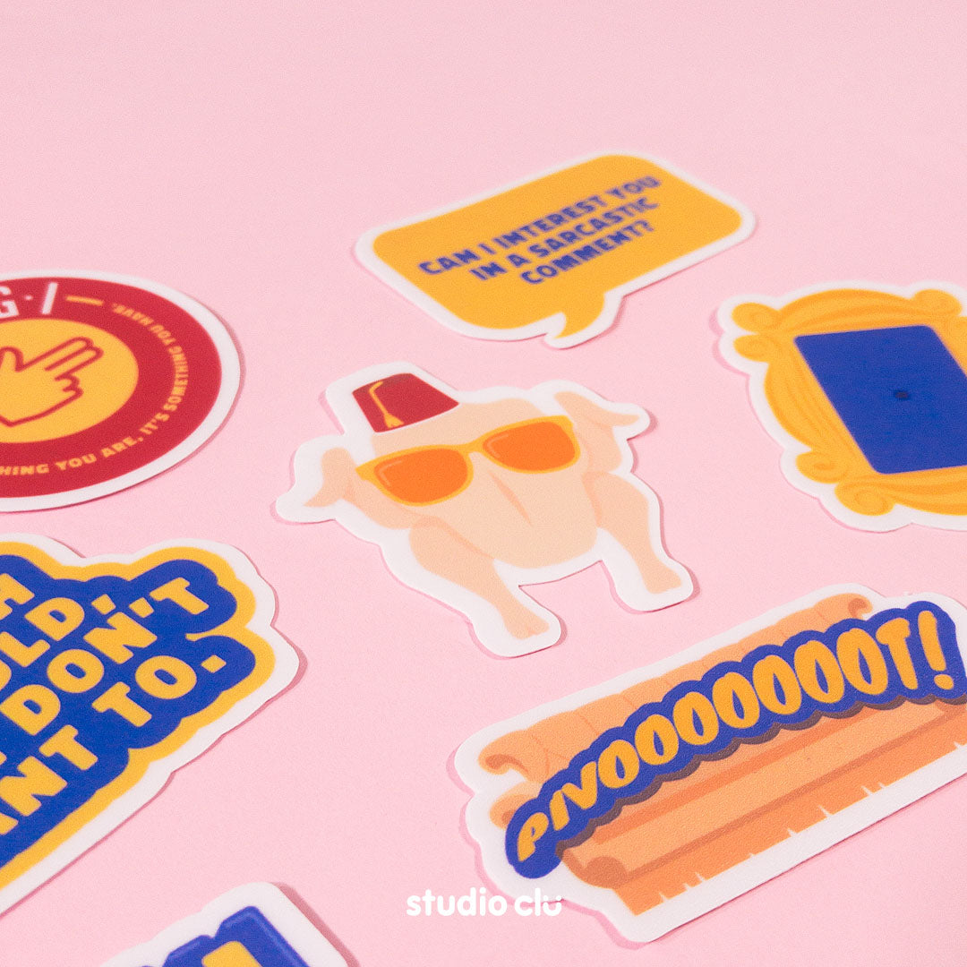 FRIENDS Series Fan Art Waterproof Sticker Set