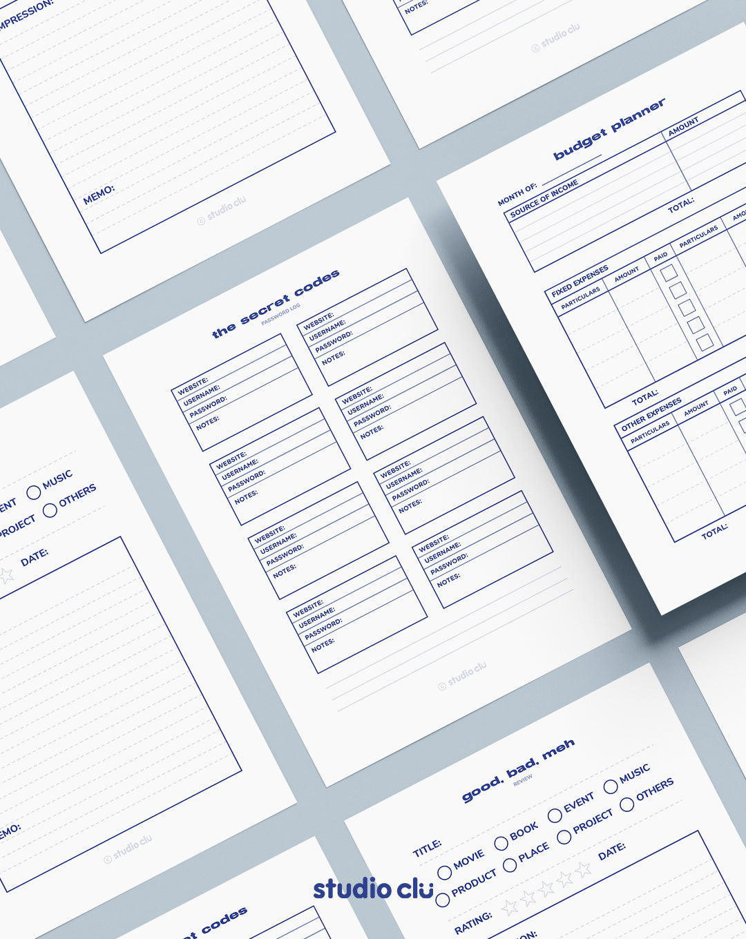 Undated Planners Digital & Printable