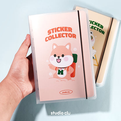 Peach Dog and Mango Cat Reusable Sticker Collect Book