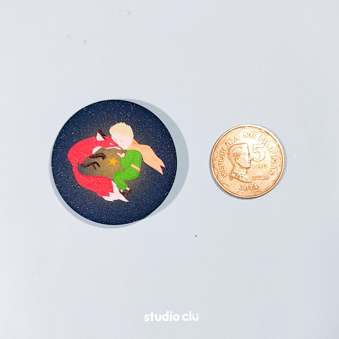 The Little Prince 1.75" Fan Art Button Pin Badge