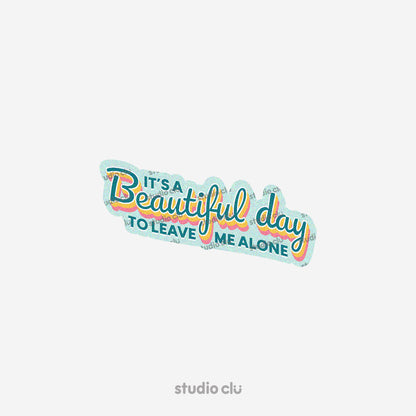 Mood Typographic Waterproof Stickers