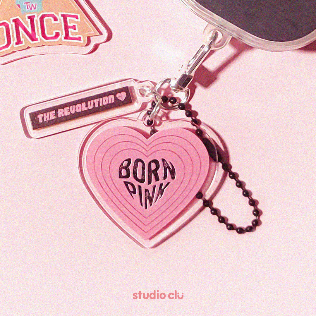 KPOP Fan Art Acrylic Charm Chain Keyrings