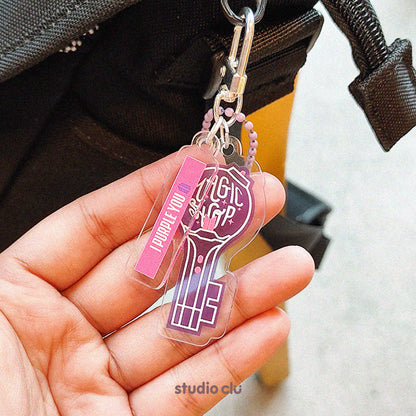 KPOP Fan Art Acrylic Charm Chain Keyrings