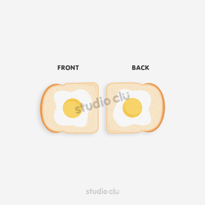 Egg Toast Keyboard Passport Rainbow Cute Art Magnetic Bookmark