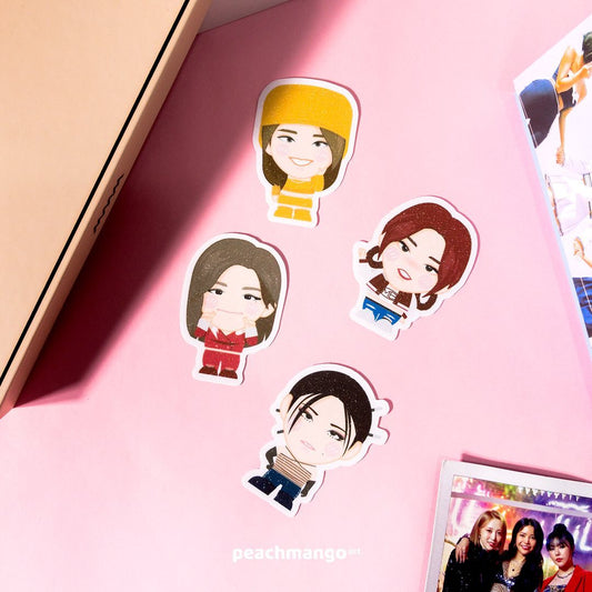 MAMAMOO KPOP Character Fan Art Waterproof Sticker Set