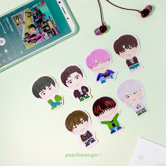 NCT DREAM KPOP Fan Art Character Waterproof Sticker Set