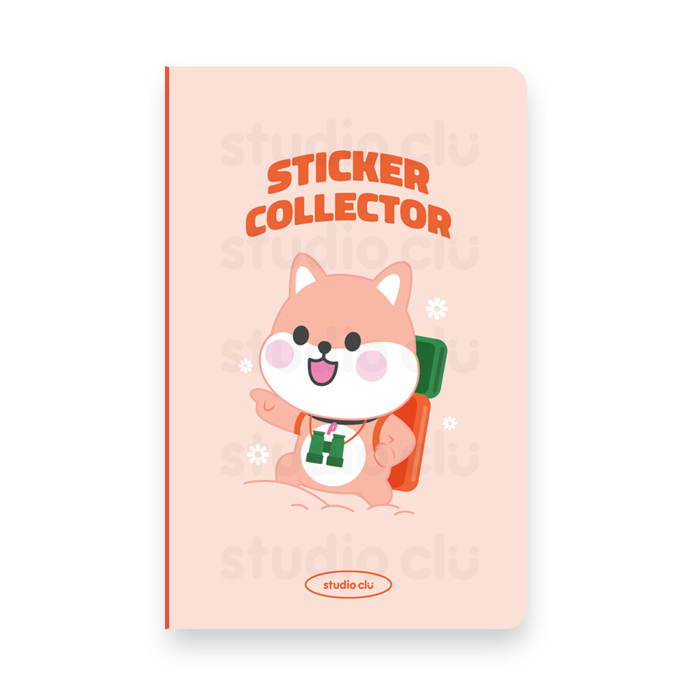 Peach Dog and Mango Cat Reusable Sticker Collect Book