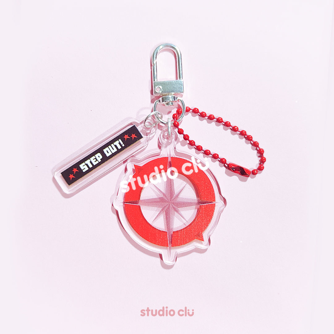 KPOP Fan Art Acrylic Charm Chain Keyrings