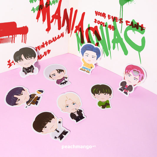 STRAY KIDS Character Fan Art Waterproof Sticker Set