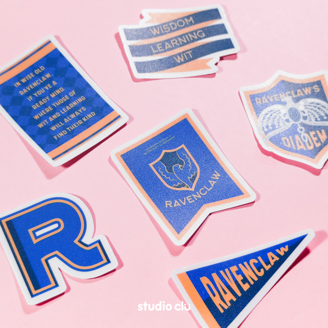 Harry Potter Hogwarts Houses Waterproof Sticker Set